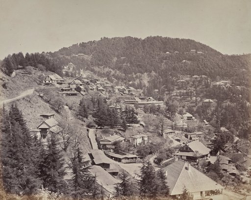 Shimla. Houses of European Residents, Looking East