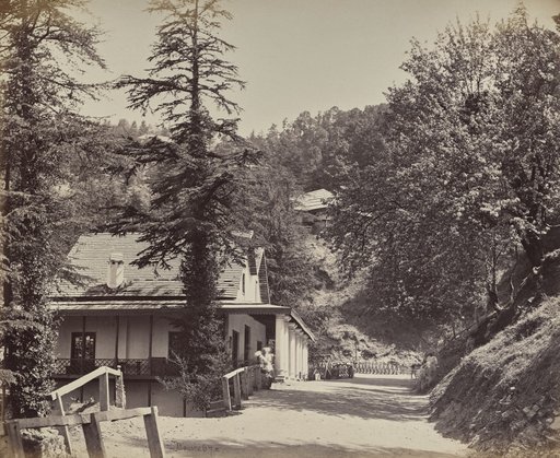 Simla. The Mall near Combermere Bridge