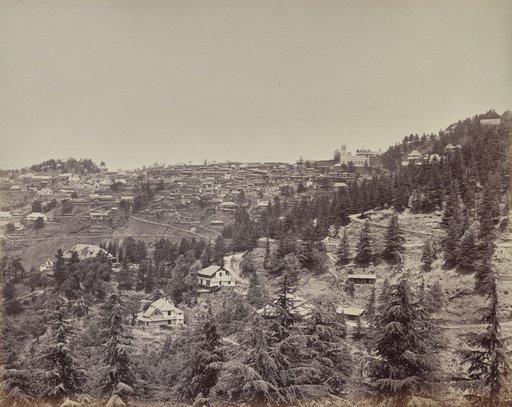 Shimla. View from Oakover House