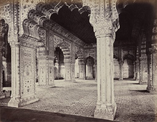 Delhi. The Emperor's Palace. Interior of Dewani in Private Hall