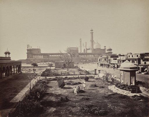 Delhi. View of North Side of the Jamma Musjid in Principal Mabonedau Place of Worship