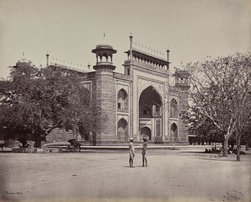 Agra. The Gateway of the Gardens Surrounding the Taj