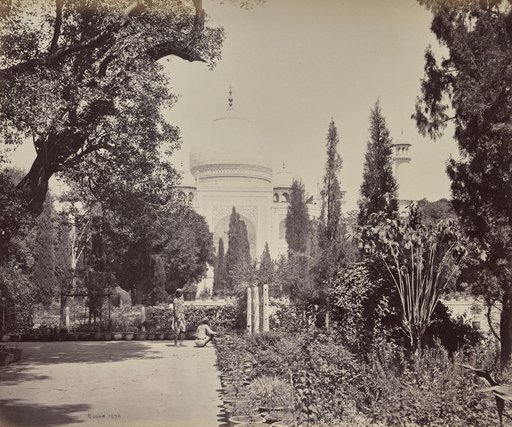 Agra. View of the Taj from the Garden