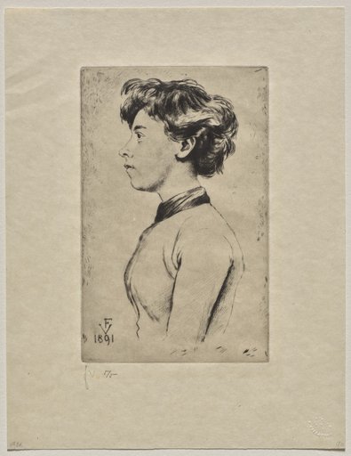 Young Girl in Profile