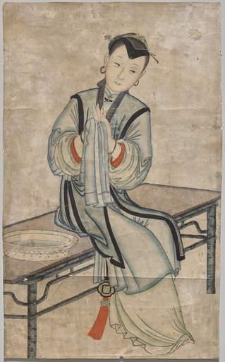 Lady with water basin