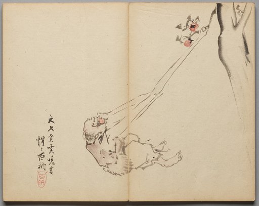 Long-arms Snatching Fruit from Sketch Book