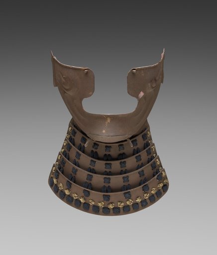 Half-mask (Ho'o-ate) with Neck Guard (Nodowa)