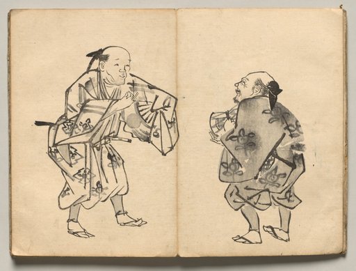 Comedic Duo from Ōkyo Picture Book