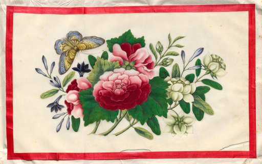 Painting Nine from Illustrated Book of Flowers and Butterflies