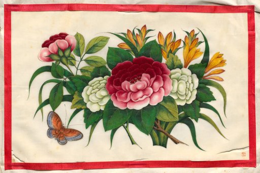 Painting Ten from Illustrated Book of Flowers and Butterflies