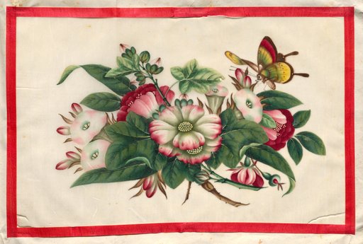 Painting Twelve from Illustrated Book of Flowers and Butterflies