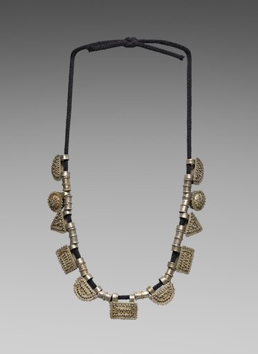 Necklace (ashän ketab) with amulet pendants (tälsäm)