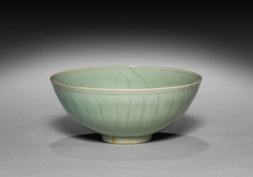 Bowl with Carved Lotus Design