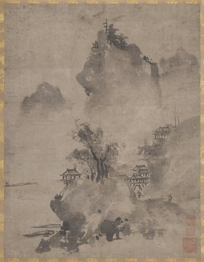 Coastal Landscape in the Haboku Style