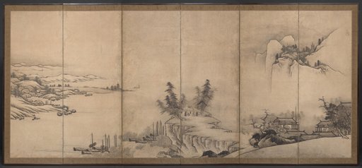 Chinese Pavilions in a Landscape