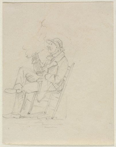 Man Smoking a Pipe