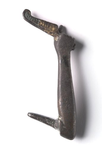 Bronze Mount from a "Shawabty Bundle": Arm with Feather