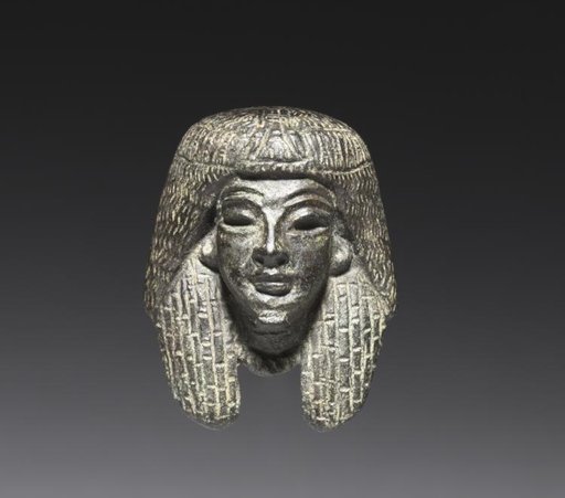 Bronze mount from a "Shawabty Bundle": Head