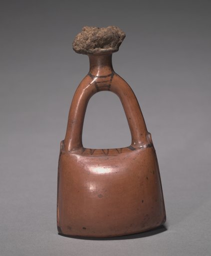 Flask in the Form of a Leather Bag
