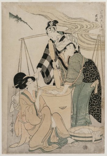 Settsu Province from the series Fashionable Six Jewel Rivers (Furyu Mu Tamagawa)