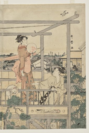 Women Hanging Laundry to Dry on a Balcony