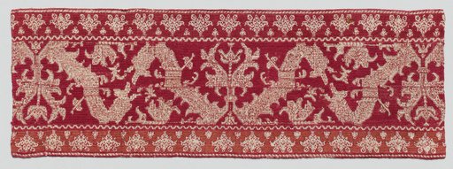 Fragment of a furnishing textile