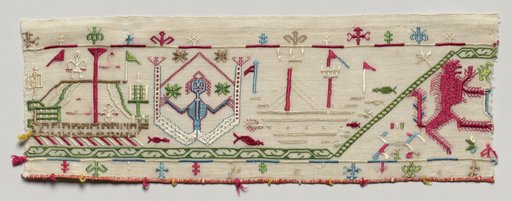 Fragment from an Embroidered Border
