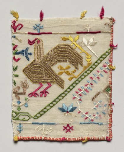 Fragment from an Embroidered Border