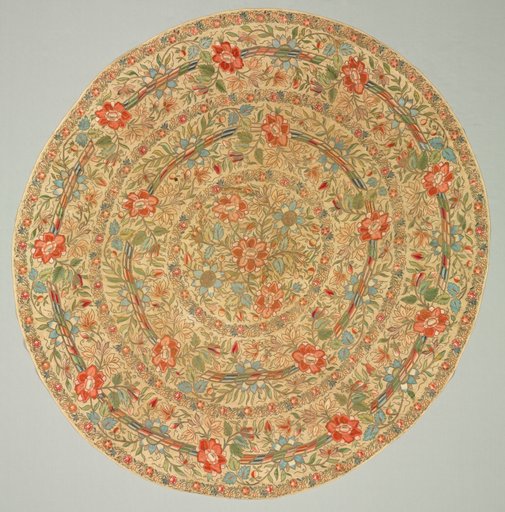 Embroidered tray cover
