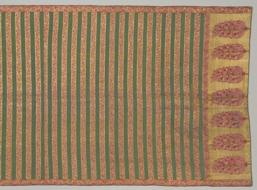 Sash with flora and banded field