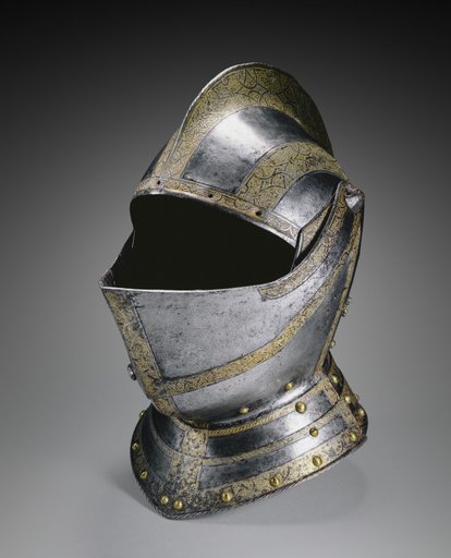 Close Helmet, from a Small Garniture, perhaps for Siegmund Friedrich, Freiherr von Herbertstein (d. 1621)