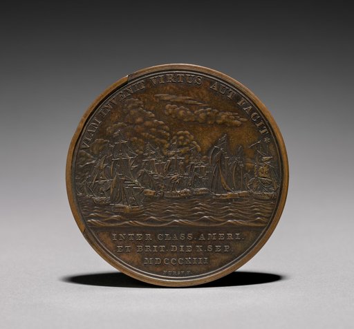 Medal Commemorating Commodore Oliver Hazard Perry (1785-1819) and the Battle of Lake Erie (reverse)