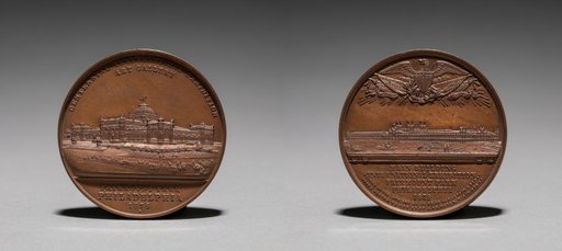 Medal: Commemorating the Centennial International Exhibition, 1876