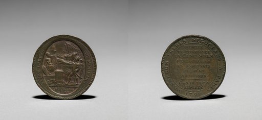 Medal: Five Sols issued by Monneron Brothers, Paris, 1792