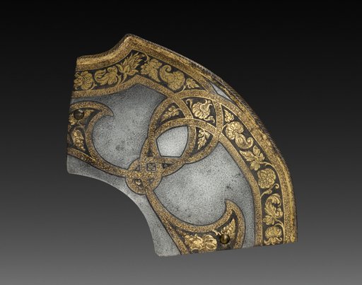 Pommel Plate of a Saddle, from the "Flechtband" Garniture of Rudolf II and Archduke Ernst, Vienna