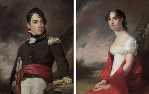 Portraits of Jean Terford David and Mary Sicard David
