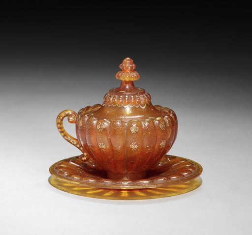 Covered Cup and Saucer