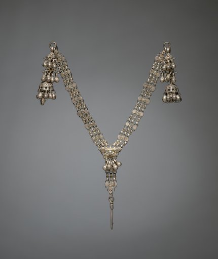 Earrings and Chain with Nose Attachment