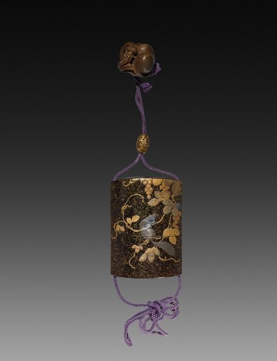 Inro (Case) with Squirrels in Grapevines