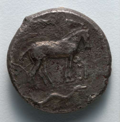 Tetradrachm: Quadriga, Nike, Ketos (obverse)