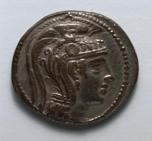 Electrotype Replica of Tetradrachm: Head of Athena Parthenos (obverse)