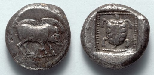Stater: Boar (obverse); Tortoise (reverse)