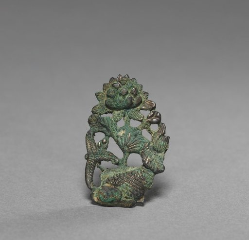 Ornament with Carp and Lotus Design