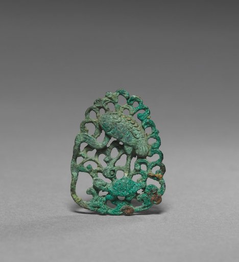 Ornament with Heron and Turtle Design