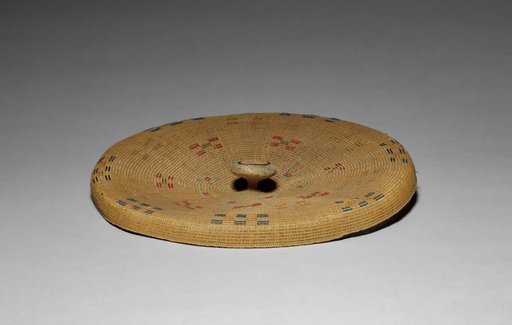 Cover for a Twined Cylindrical Basket