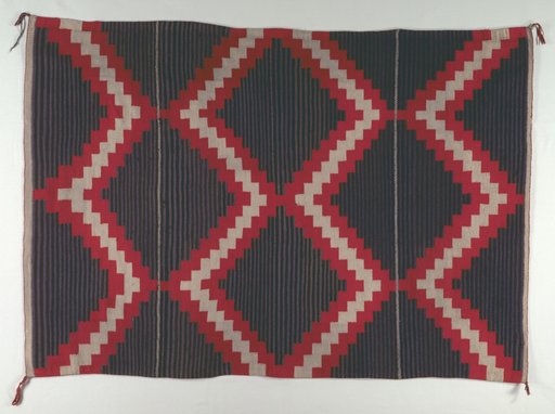 Hubbell Revival-Style Rug with Moki (Moqui) Stripes