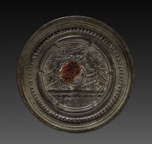 Mirror with Pair of Birds in Landscape