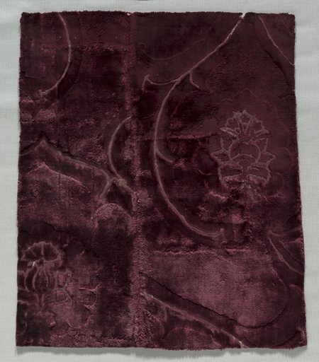 Two Velvet Fragments Sewn Together