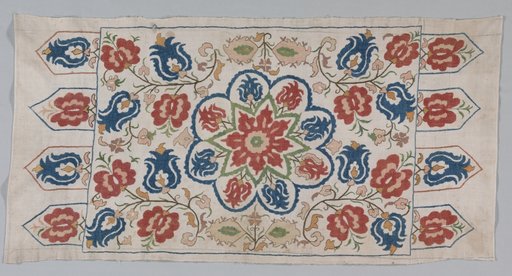 Embroidered cushion cover
