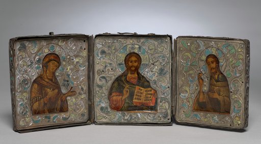 Triptych with Christ, the Virgin, and St. John the Evangelist